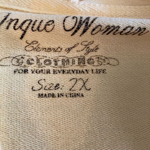 Woman Yellow zip up sweatshirt hoodie jacket 2X - Picture 5 of 5